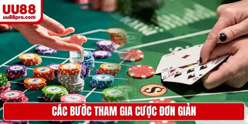 Các bước tham gia cược đơn giản