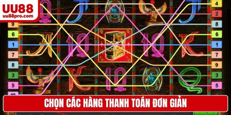 Chọn các hàng thanh toán đơn giản