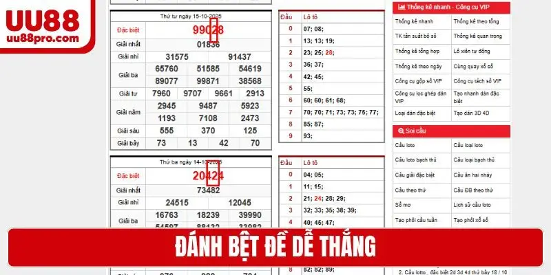 Đánh bệt đề dễ thắng