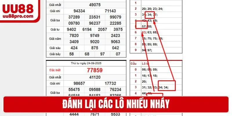 Đánh lại các lô nhiều nháy