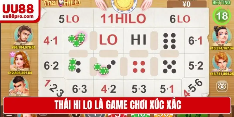 Thái Hi Lo là game chơi xúc xắc