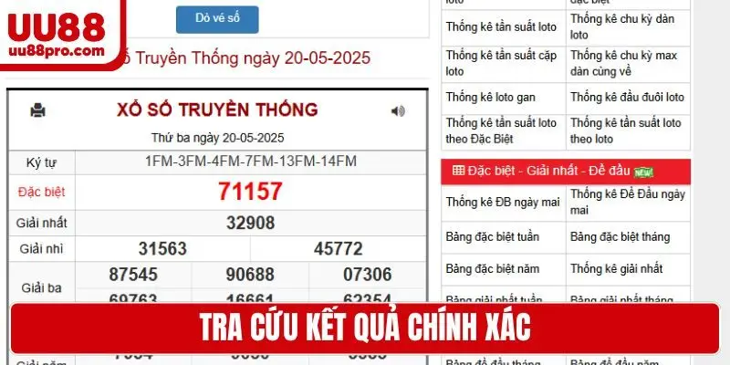 Tra cứu kết quả chính xác