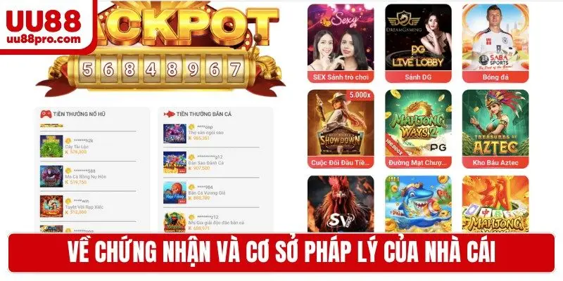 Về chứng nhận và cơ sở pháp lý của nhà cái